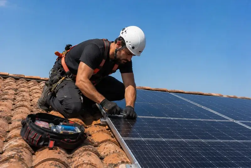 Maintenance et monitoring de panneaux solaires à Saint-Christol