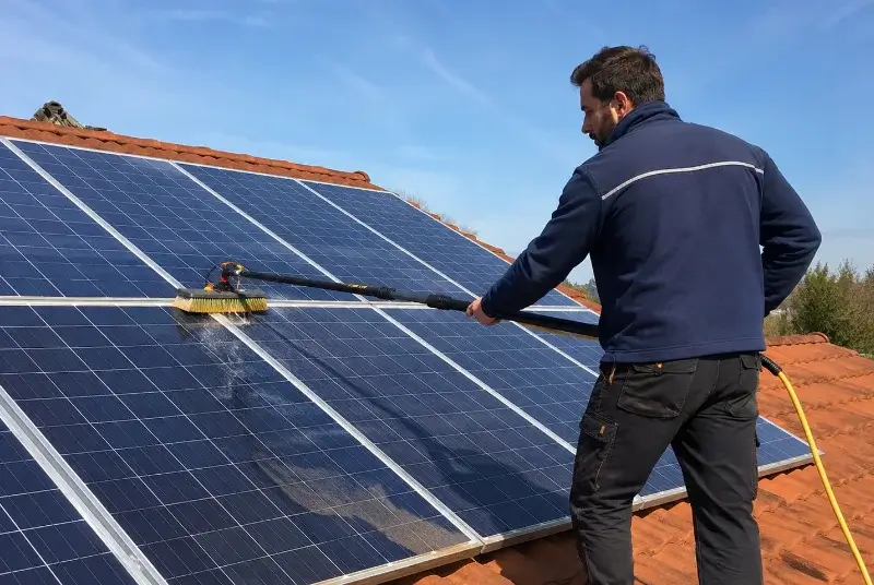 Nettoyage et entretien de panneaux solaires à Saint-Christol